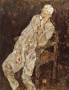 Egon Schiele Portrait of Johann Harms oil painting